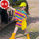 Ultraman Kinder Sommer farbenfroh mit Set 2025 Neue Dopamine Girls Sommer Kurzärmel Kinder Wear Girl zweiteiler roter Farbstreifen 120 cm All Größe