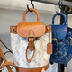 Coach (Coach) American Coach Women's Bag Harper18 Rucksack 25 Kutschen Druck Frauen Draw String Backpack Computerbag Xiang Bule
