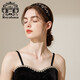 Royal sasa royal salsa hair hoop wide-brimmed hair headband imitation crystal handmade lace fabric hairpin hairpin head