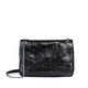 CALVIAKRIM2025 four-season new chain bag one-shoulder crossbody postman bag oil wax leather large capacity luggage genuine leather bag women black