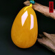 Amber School, one thing, one picture, one certificate, natural beeswax pendant, chicken fat red amber necklace, sweater chain, flawless pendant, 40.3g, 62*44*22mm