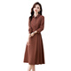 Lism Light Luxury International High Ded Robes de marque haut de gamme 2025 Été Nouvelle chemise Couleur solide taille minceur de brique en brique M [90-110jin [Jin est égal à 0,5 kg]]]
