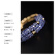 Fat Donglai's same gemstone ring, purple ring flower, natural tanzanite women's 18K gold tail ring, colorful treasure elastic ring gift 2-3mm/tanzanite/18K gold material, elasticity does not limit the ring size