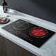 Enthousiaste et bonne épouse blanc 4400 W haute puissance féroce double tête cuisinière à induction plate interaction homme-machine intelligente contrôle de l'espace cuisinière électrique domestique en céramique cuisinière intégrée avec sauté intégré économie d'énergie noir - gauche plat électromagnétique 3500 W droit plat électromagnétique 3500 W somatosensoriel intelligent (contrôle mutuel 4400 W)