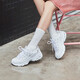 Skechers Women's Shoes 25 Panda Zapatos gruesos Sombros de papá de moda en moda zapatos para mujeres zapatos blancos 11979 11979-WSL White 35.5