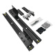 OEMG middle island table side-mounted guide rail open island table kitchen dining table pulling slide invisible telescopic bar table total guide rail length 1700mm/stroke 1585mm