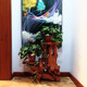 Registro de registro de la raíz Raíz del árbol del árbol Natural Sala de estar Multi-capa Rack Bonsai Rack Fish Fish Wood Base Base 16852