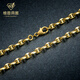 Vienna 18K gold necklace/men's thick shiny Japanese chain/new style/45-65CM 60cm14.4-14.5g 4.4mm