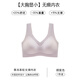猫人 MIIOW无痕大码内衣大胸显小女宽肩带背心式防下垂收副乳胖mm文胸罩 烟紫大胸显小 视觉显瘦 M 34BCD【推荐体重80-100斤】