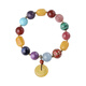Potala Palace beeswax six-character mantra, fragrant ash beads and multi-treasure bracelets, red agate and peace buckle bracelets for men and women, birthday gifts, Jiaxiang multi-treasure bracelets