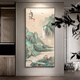 Huili de Qianli Jinshan Decoración de imágenes Murales de paisaje de alta gama Nuevo corredor de estilo chino Pintura colgante Qianli Jiangshan Un estilo 90*180 Pintura de luz LED (Inserto directo inteligente + control remoto) 3527