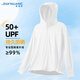 JEANSWEST Jeans West sun protection clothing men's summer ice silk lightweight anti-UV outdoor fishing clothing comfortable men's and women's sun protection jacket