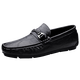 Zapatos de cuero de cuero genuinos zapatos de cuero casuales para hombres zapatos suaves para hombres zapatos de negocios transpirables zapatos de moda para hombres zapatos de cuero británico 9912 negro 38