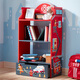 OUOETYteamson, Fenduoqi Baby Bookshelf Picture Bookshelf Children's Toy Storage Cabinet Furniture Kindergarten Pink Jungle Adventure Bookshelf + 2-layer Storage Chassis W-8268A