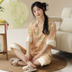 
PURCOTTON Cotton Times Summer Women's Short-Sleeve Pajama Set Cotton New Chinese Style Thin Home Clothing Can Be Seven-Thinking Outdoor LZY9901 M (Suggested 75-95Jin [Jin equals 0.5 kg])