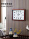 Living room wall clock mute bedroom office hanging table simple calendar clock household quartz clock perpetual calendar 6626 silver grey upgraded calendar 4934 cm