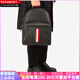 Bally Classic rot und weiße Streifen Cowide Fabric Schoolbag Rucksack Rucksack regulärer Männerstil schwarzer Basispaket (Bag + Staubbeutel)