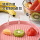 Chaosihui disposable fruit fork canned storage box thickened and hardened household portable transparent small fork for stall use Panda canned 200 pieces I sold 1 million love style