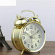 OUOETY Extra-Hit Horseshoe Mechanical Watch Vintage Retro Nostalgic Metal Movement Manual Clock Gold Blue Bronze 1585 [Battery Model]