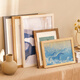 Cadre photo en bois massif cadre image de cadre vide plate-forme murale 4K Cadre d'image vierge A4 Cadre d'affichage A3 Huile Frame externe en bois personnalisé Angle plat en bois massif [Couleur de teck] 8K [Diamètre intérieur 2694