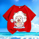 
Crying Lazy Sheep Summer New Printed Men and Women Small and Medium Children Short Sleeve T-shirt Pure Cotton Round Neck Casual Trend-SL White-KX698 Lazy 150 [Suggested height 140-150 cm]