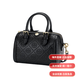 汤丽柏琦（Tory Burch）品牌徽标可拆卸肩带 皮革 酒桶包单肩斜挎手提包 女款 黑色时尚轻 基础装(包+防尘袋)