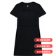FILA fashion brand brand LOGO letter sports and casual breathable lapel short-sleeved dress for women dark black fashion light dark black XS