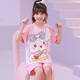 
Children's pajamas pure cotton short-sleeved summer thin beaver Ruby Loppy cartoon little girl home clothing set 6629# Pikachu 125 size 14 height-135CM