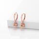 Chao Acer Square 18K Gold Earrings Rose Gold Colored Gold Earrings for Girlfriend Birthday Gift YD Earrings