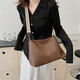 Große Kapazität Retro Casual 2024 Vielseitige neue Mode Umhängetasche Premium Umhängetasche Einkaufstasche Beuteltasche Braun