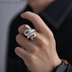 Tongrubi 999 sterling silver pure silver snake-shaped ring men and women niche snake snake birth year ring pure silver snake code