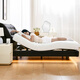 Saint Siman Big Black Bear Electric Smart Bed Multi-function Fully Automatic Lifting Double Split Elderly Helps to Get Up the Suspended Bed K6172 Dual Motor (Smart Bed + Lingrou Spring Mattress) Double Control Sleeping [Remote Control + Mini Program/1.8 meters]