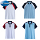 
A 21 FUNB school uniform short-sleeved T-shirt inner bottom shirt primary and secondary school students POLO shirt top summer junior high school students class suit 9901 blue T white-collar [T-shirt] 190