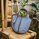 Erstaunlicher Song YiSong Obstkorb Neuer Eimerbeutel Denim Gemüsekorb Hand-In Crossbody Bag Women Denim Blue_spot