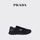 PRADA/Prada Gift Men's Metal Logo Decorated Prax 01 Sneakers Black 41.5 (7.5)