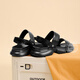 Walker Shop Pantoffeln für Männer [ausgewählte Top-Layer-Cowide-Stoff] Nicht-Schlupf-, schmutzige, modische, vielseitige lässige und einfache Männersandalen Blau 38