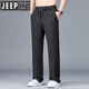JEEP SPIRIT2025年夏季新品天丝裤休闲裤男宽松百搭港风潮牌裤子男 B691亚麻灰 M