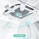 ZEALYOU central air conditioning windshield office ceiling machine air outlet anti-direct blow guide fan air guide hood wind shield white
