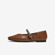 Meilleur film [ye yiqian même style] 25 automne Marizhen rétro Light Mouth Chaussures féminines BN756CQ5 Brown 37