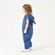 Baby denim outer wear spring and autumn children and girls one-piece Western-style jumpsuit Korean style overalls children's sleeveless pants royal blue hooded one-piece denim overalls 100 (28-35Jin Jin equals 0.5kg)