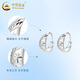 China Gold (CHINA GOLD) platinum car flower earrings for women new platinum earrings, practical for Valentine's Day, a birthday gift for your girlfriend, a gift for your wife, PT950 platinum car flower earrings, about 2.8g