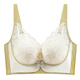 Modal Summer Hole Cup Thin Seamless Underwear Women's Push Up Breathable Anti-Sagging Breast Reduction Wireless Bra Champagne 75B 34