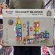 Bloque de construcción de lámina magnética Ventana de color Bola Montética Magnet Magnetic Succión Magnética Juguete de piedra que absorbe el hierro para niños 3527 Hongxing Magnetic Sheet 163pcs