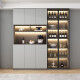 
Oppein 2025 new side cabinet storage high cabinet integrated with wall modern simple living room cabinet household wine cabinet storage style 12240*40*220 SF Express installation