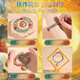 
Energetic children's fun beads toys DIY handmade gift box for children's Dunhuang bracelets for ancient style girls' bracelets large birthday gifts [standard] Dunhuang 6 color 300 beads (+ tool bag