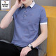 Holzspecker (Tucano) Woodpecker Big Brand Herren Kurzarm T-Shirt Sommer 2025 Neues Revers-Polo-Hemd Ice Seide Halbarm T-Shirt 679 Weiß M 100-120jin [Jin gleich 0,5 kg]