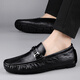 Zapatos de cuero de cuero genuinos zapatos de cuero casuales para hombres zapatos suaves para hombres zapatos de negocios transpirables zapatos de moda para hombres zapatos de cuero británico 9912 negro 38