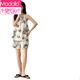 
Modal woven cloud cotton pajamas for women with chest pad anti-convex suspender shorts suit loose and casual can be worn outside home clothes 6624 M