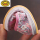 G.Duckkids Girls 'National Style Sticked Schuhe Pink Pure Pure Handmade Tausendschicht Sohle Stoffschuhe Ein Fuß bequeme, atmungsaktive, nicht rutschende einjährige Schuhe 691-2 kleine Blumen Zwei Hälften gelbe gelbe Blüten 11,5 Innenlänge CM Standard Größe 12 Größe etwa 10 Monate Verschleißkleidung