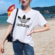阿迪达斯 （adidas）女装夏季新款透气圆领短袖t恤运动休闲时尚半袖 CV9889 XS